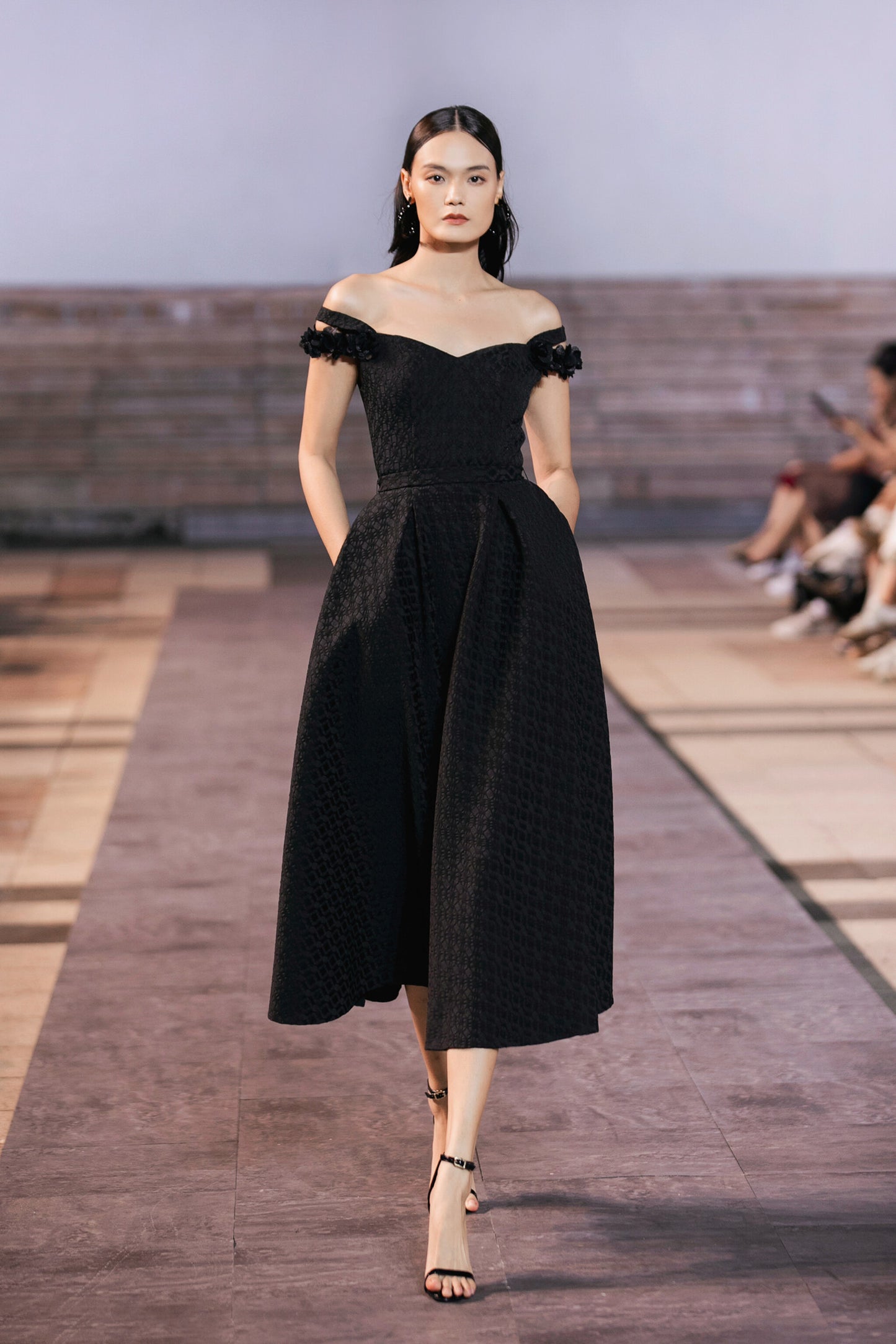 Ciara Dress - Organza Flared Dress