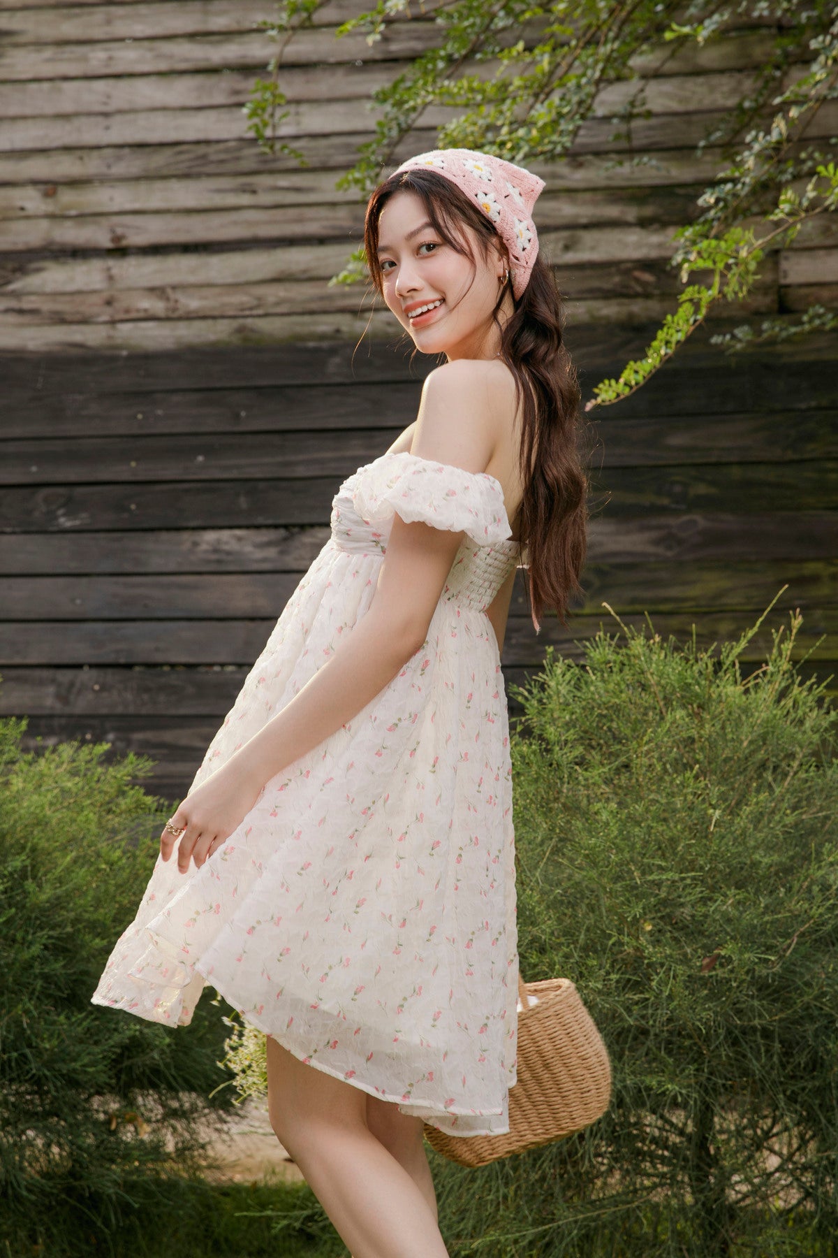 Envy Dress - Babydoll Floral Off-Shoulder Dress