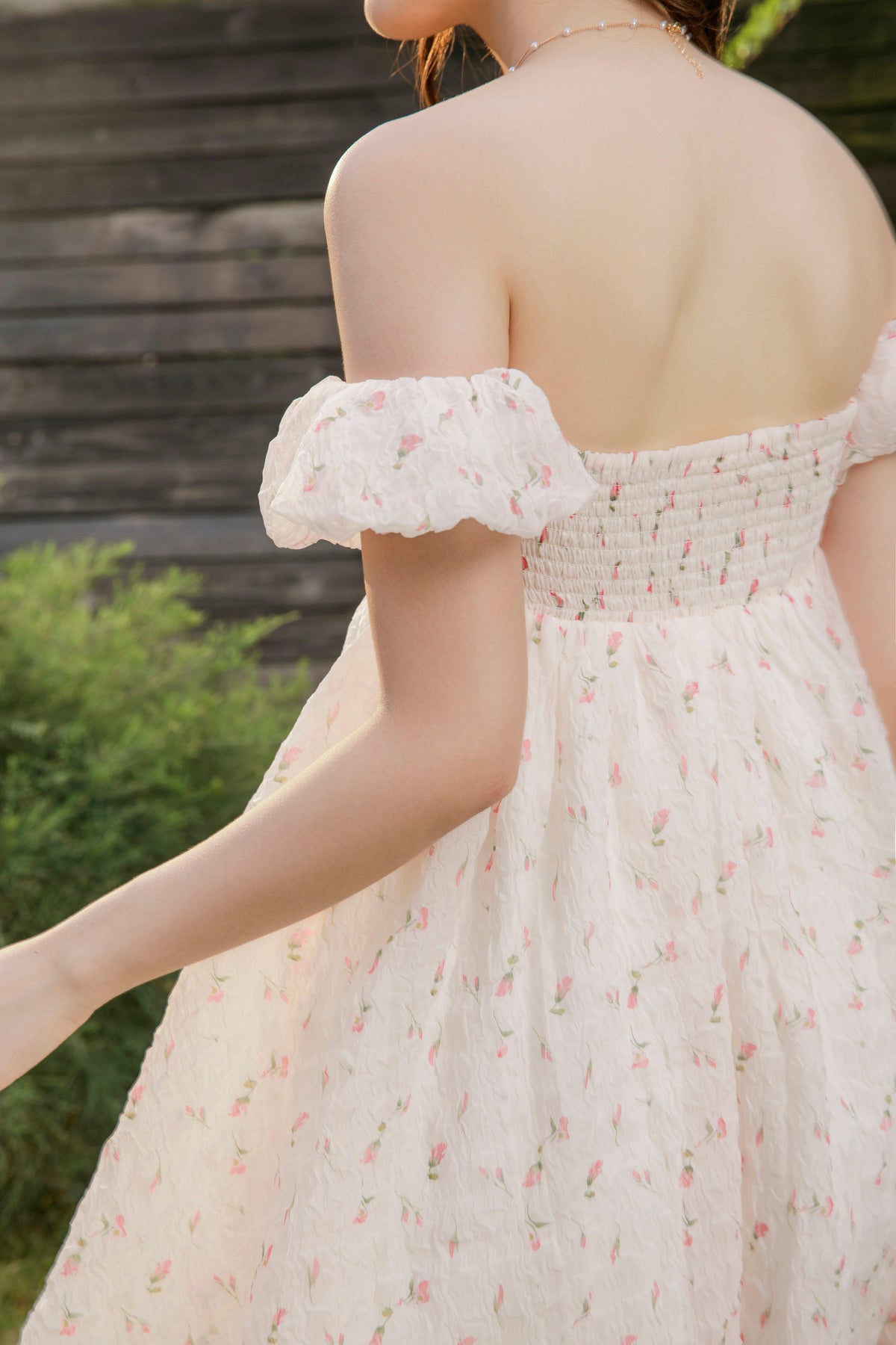 Envy Dress - Babydoll Floral Off-Shoulder Dress