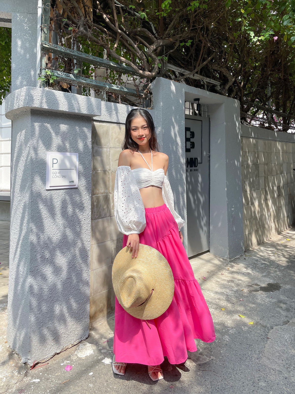 Netrol Skirt - Flowy Maxi Skirt Freesize