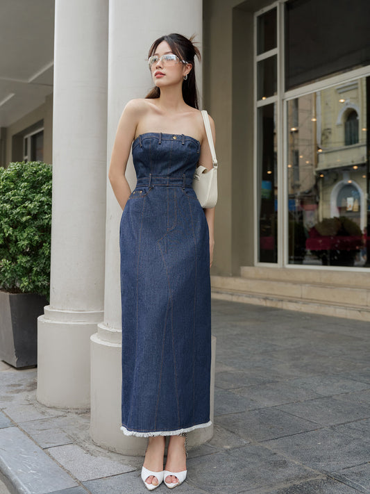 Fimis Dress - Elegant Halterneck Dress For Parties