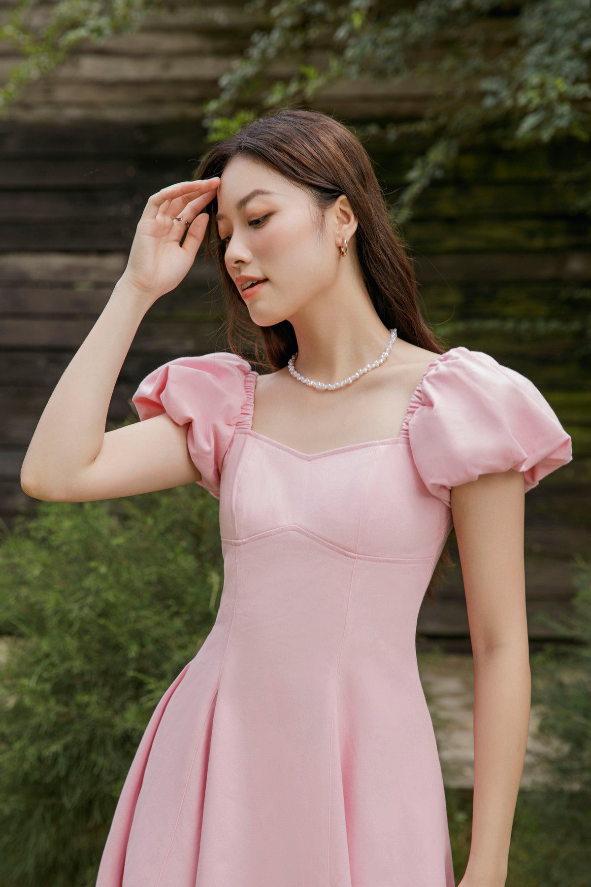 Dôpi Dress - Flared Dress with Puffed Sleeves