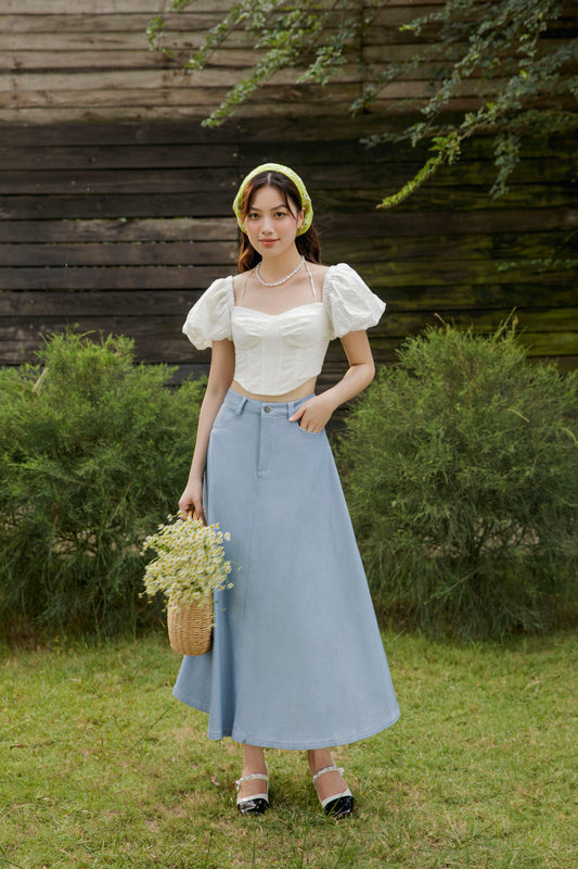 Fina Skirt - Basic Midi Skirt