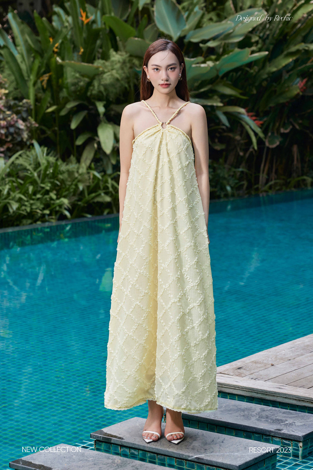 Myla Dress - Luxurious Halter A-line Maxi Dress Dat'choice | A Designer V-Fashion Store Myla Dress - Luxurious Halter A-line Maxi Dress Dat'choice | A Designer V-Fashion Store