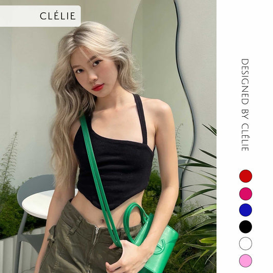 Crossed Strings Open Back Crop Top - Keva Top