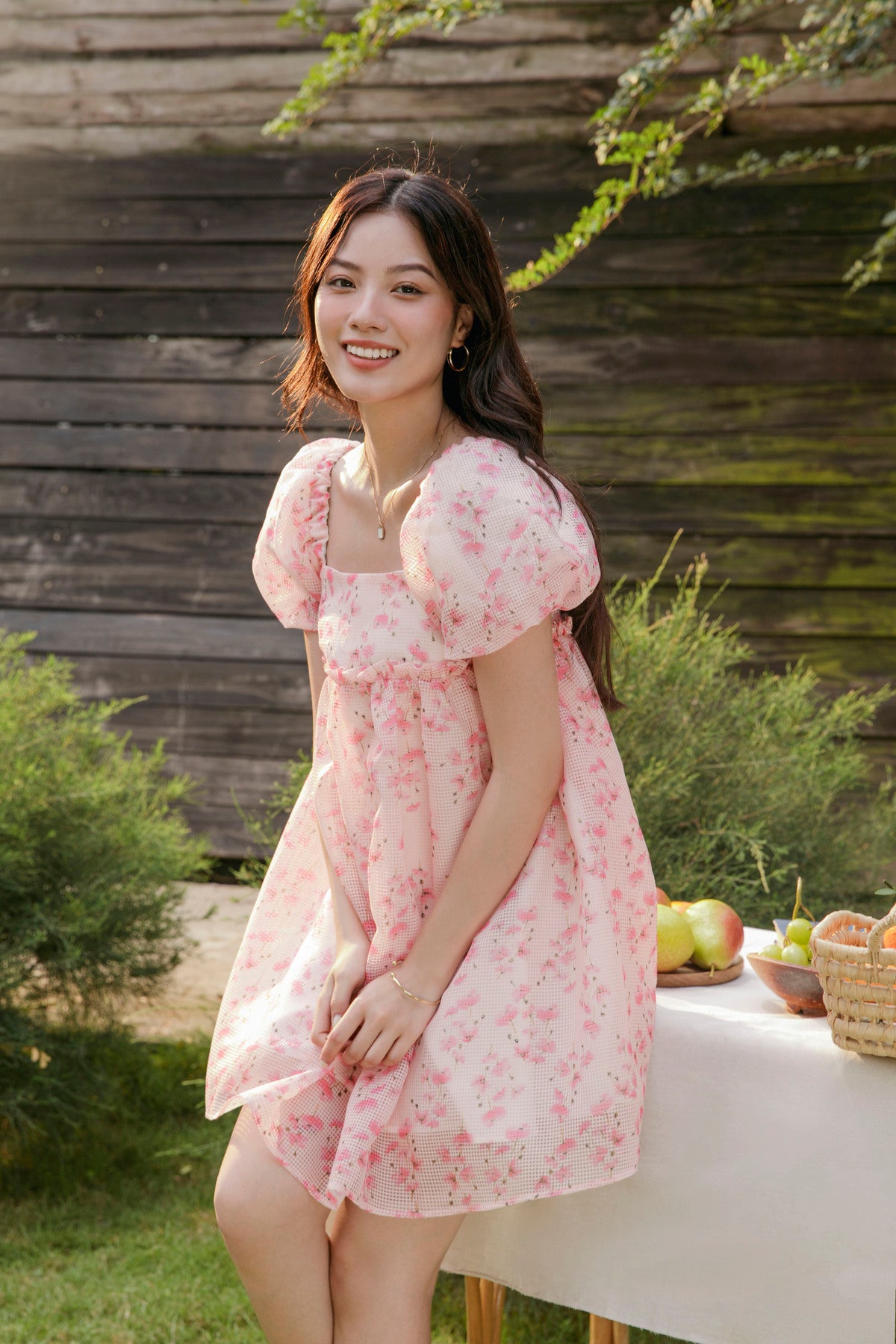 Salli Dress - Puffed Sleeve Babydoll Dress