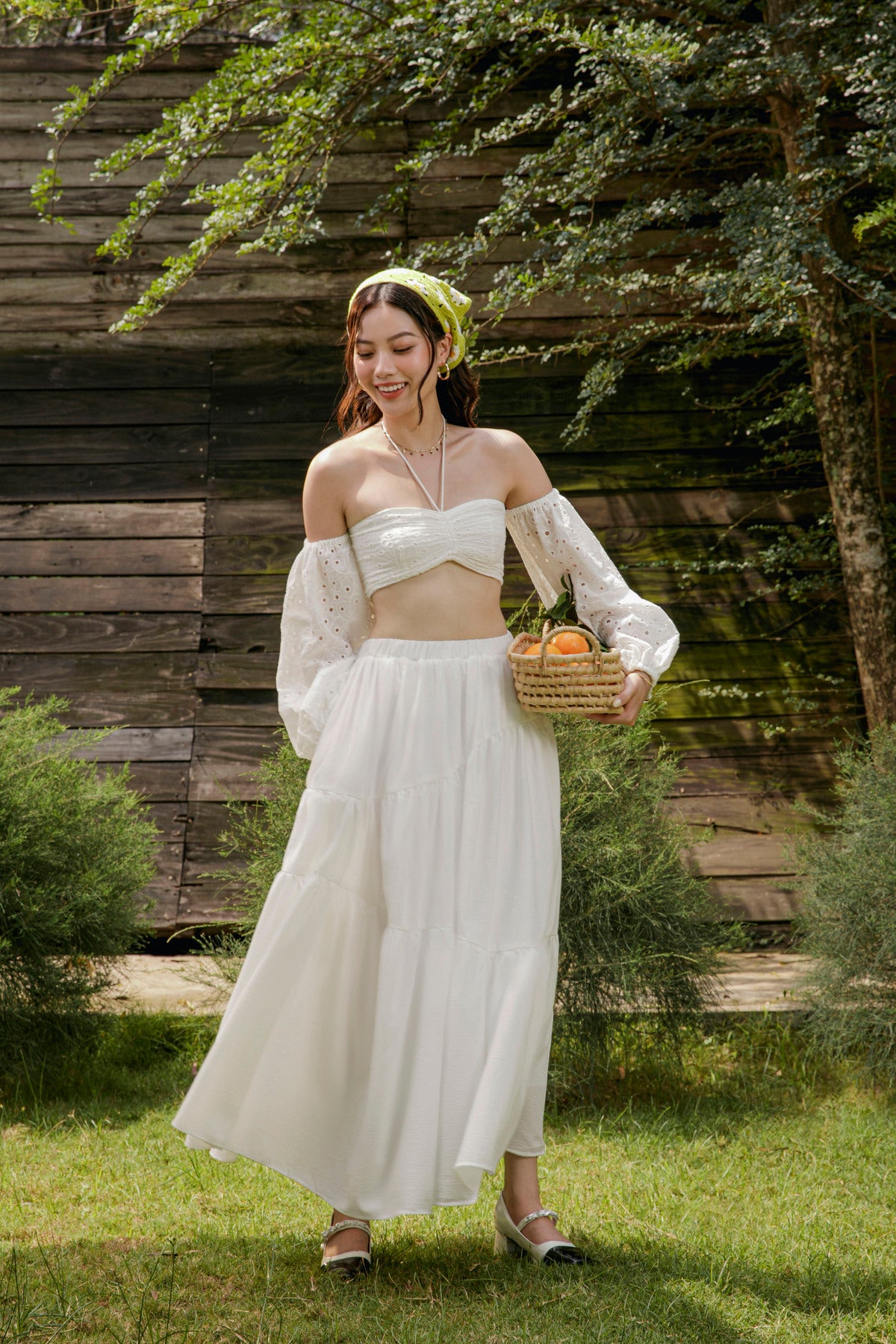Netrol Skirt - Flowy Maxi Skirt Freesize