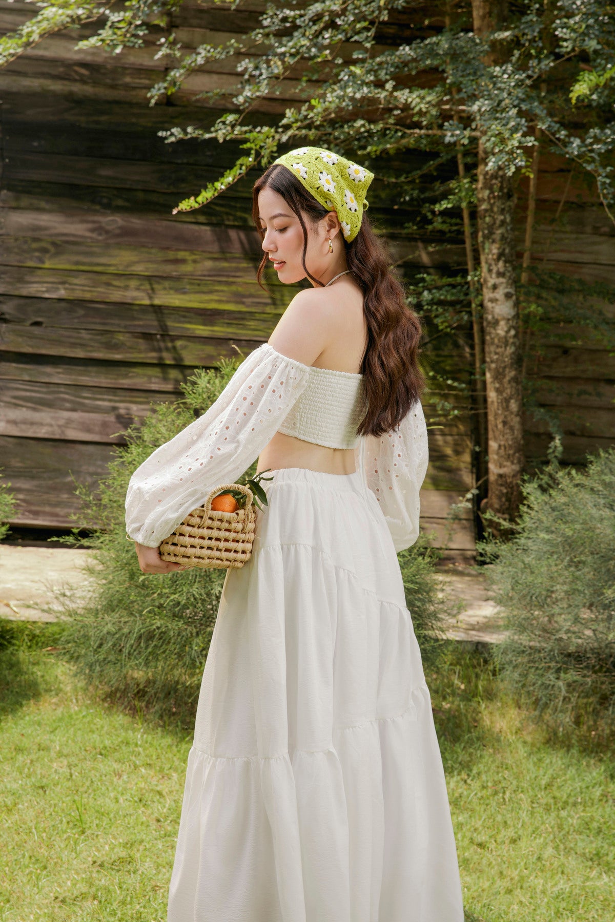 Netrol Skirt - Flowy Maxi Skirt Freesize