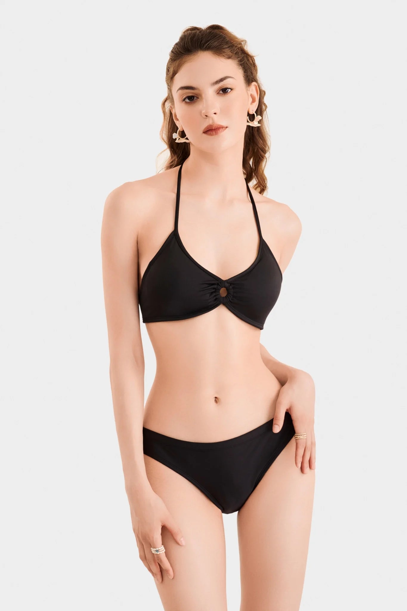 Plain Two Piece Bikini