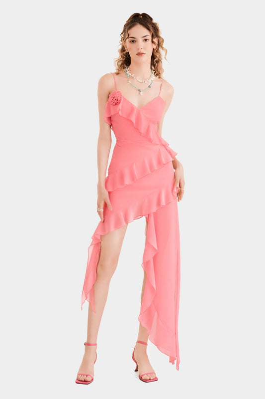 Ruffles And Flower Dress