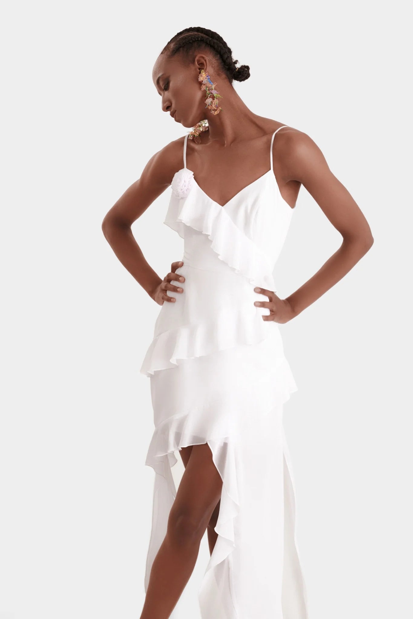 Ruffles And Flower Dress