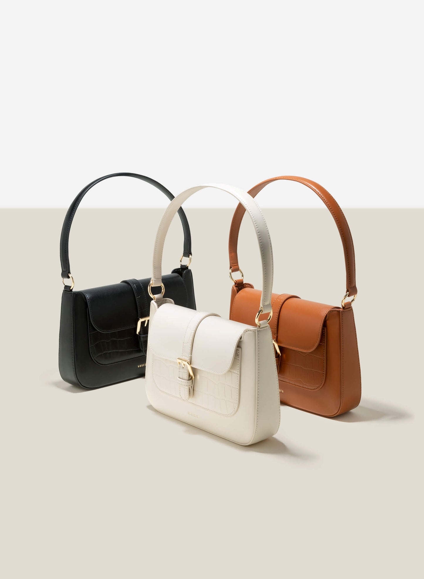 Metal Locker Handbag - Cream