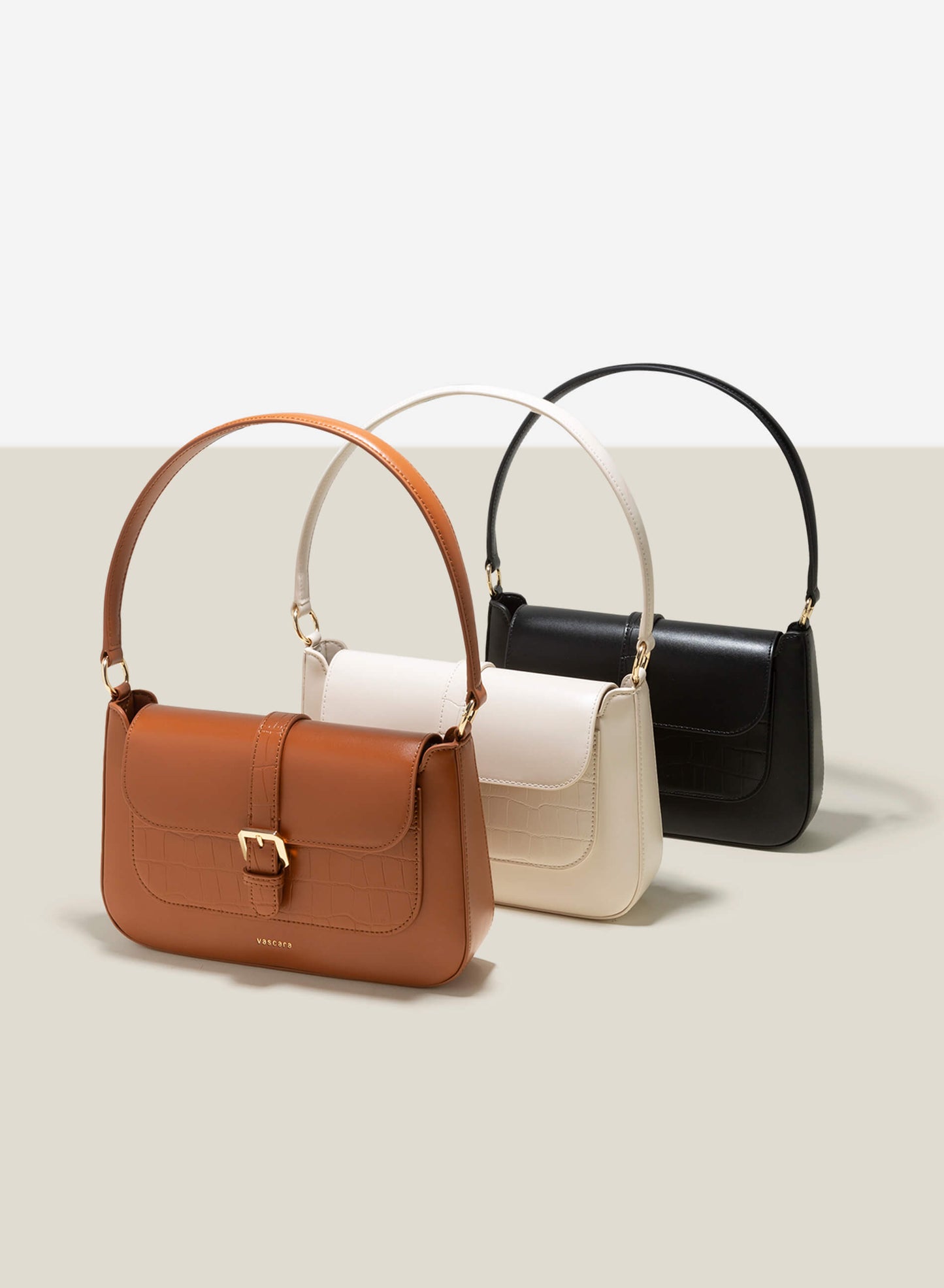 Metal Locker Handbag - Brown