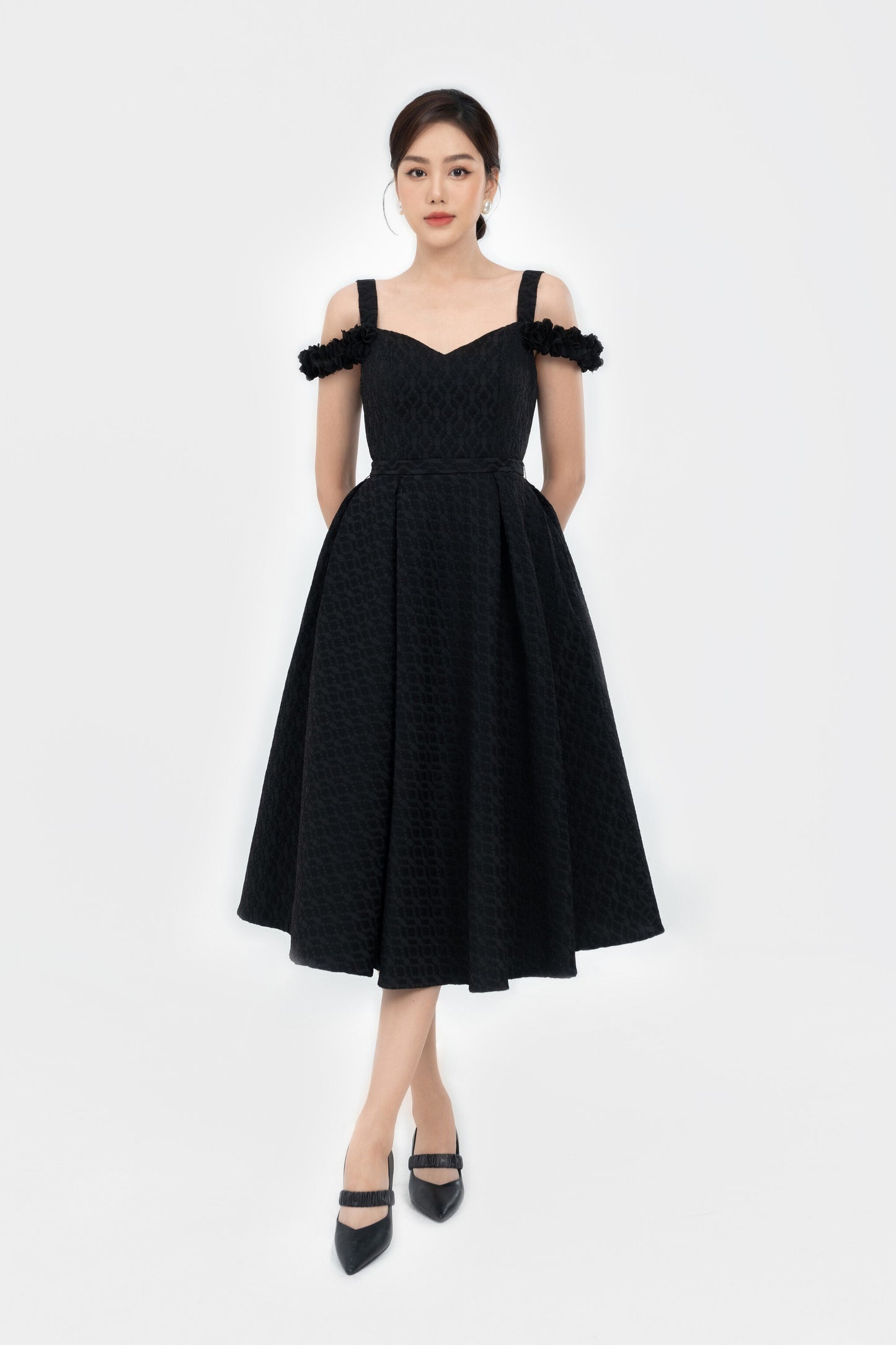 Ciara Dress - Organza Flared Dress Dat'choice | A Designer V-Fashion Store Ciara Dress - Organza Flared Dress Dat'choice | A Designer V-Fashion Store