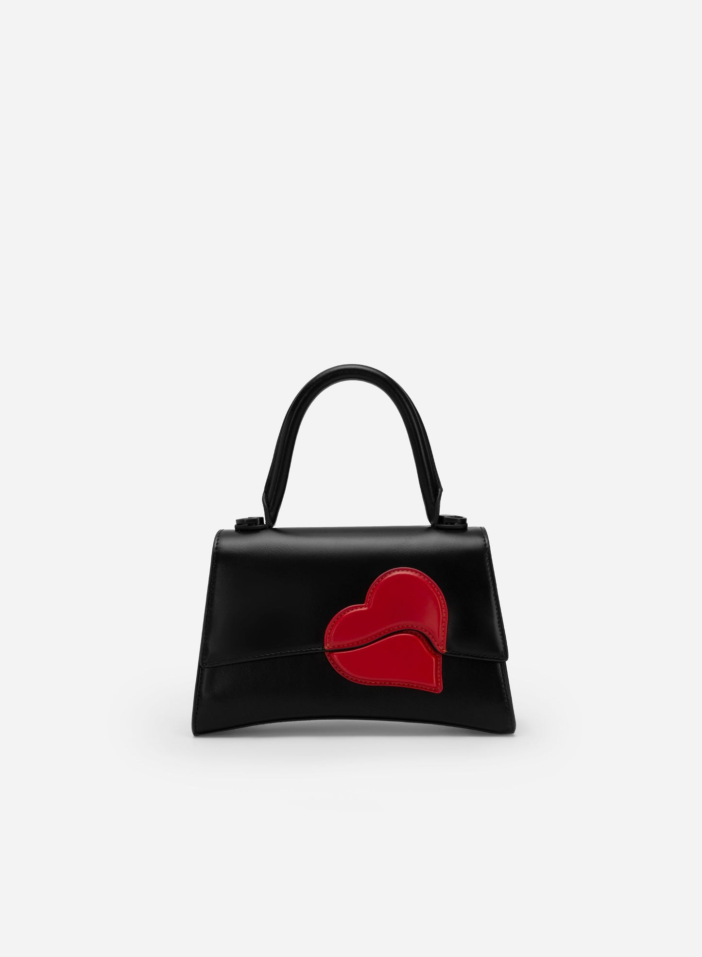 Geometric Heart Pattern Handbag - Love Limited Edition - Black