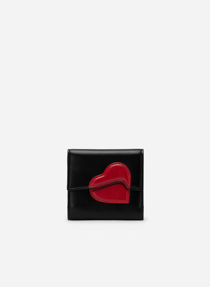 Heart Pattern Mini Wallet - Love Limited Edition - Black