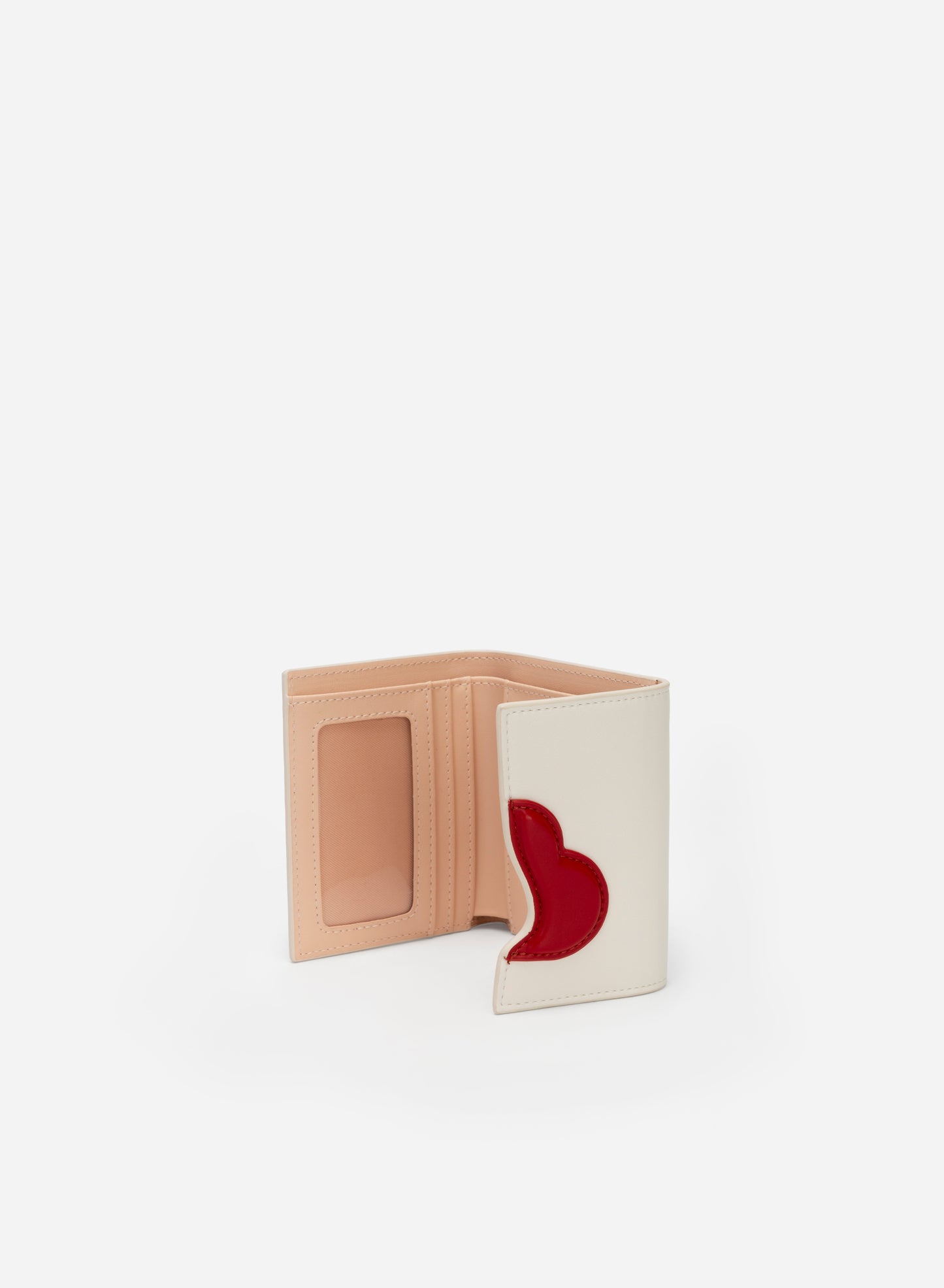 Heart Pattern Mini Wallet - Love Limited Edition - Cream